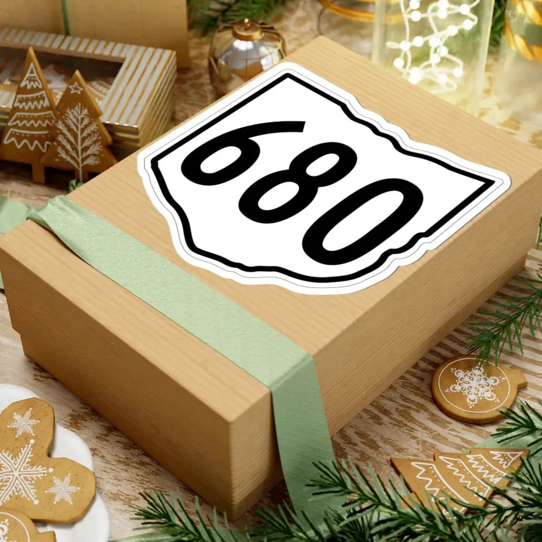 OH-680 1960 (Ohio) (Road Sign) STICKER Vinyl Kiss-Cut Decal - The Sticker Space