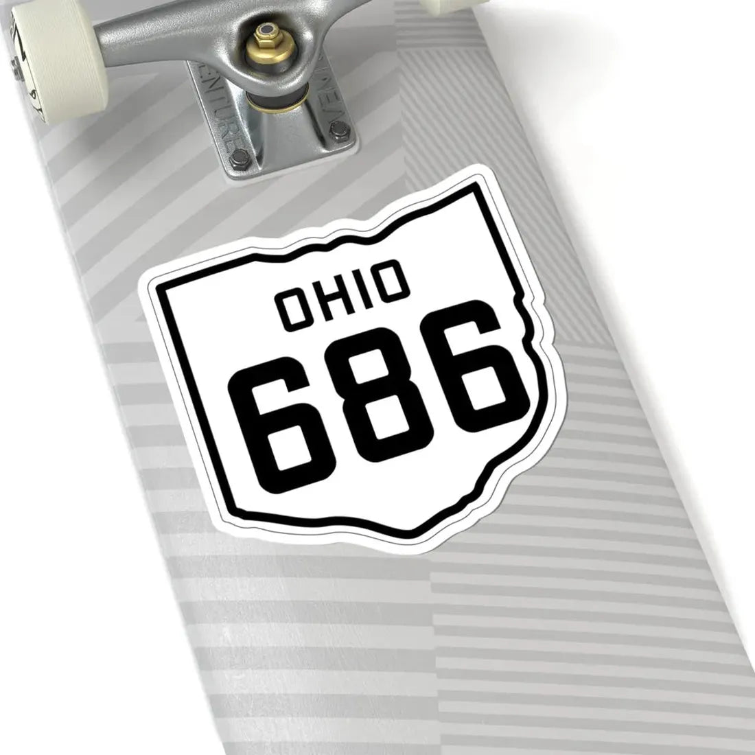 OH-686 1927 (Ohio) (Road Sign) STICKER Vinyl Kiss-Cut Decal - The Sticker Space