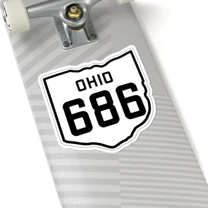 OH-686 1927 (Ohio) (Road Sign) STICKER Vinyl Kiss-Cut Decal - The Sticker Space