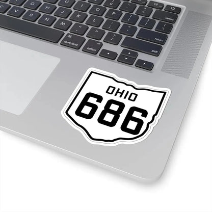 OH-686 1927 (Ohio) (Road Sign) STICKER Vinyl Kiss-Cut Decal - The Sticker Space