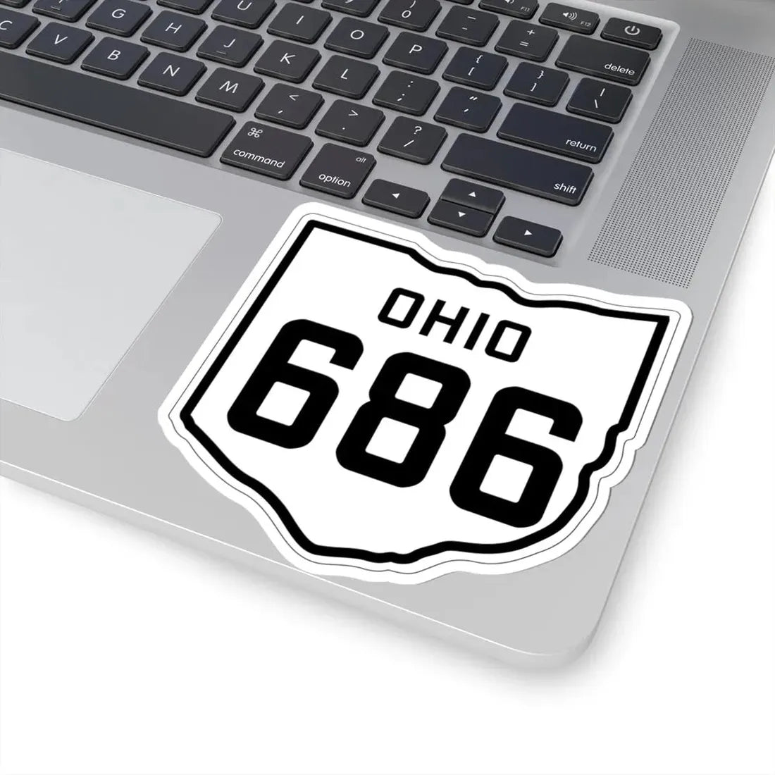 OH-686 1927 (Ohio) (Road Sign) STICKER Vinyl Kiss-Cut Decal - The Sticker Space