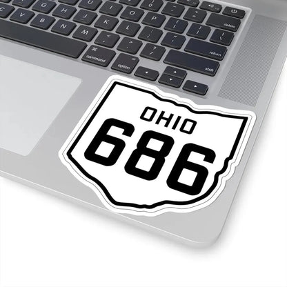 OH-686 1927 (Ohio) (Road Sign) STICKER Vinyl Kiss-Cut Decal - The Sticker Space