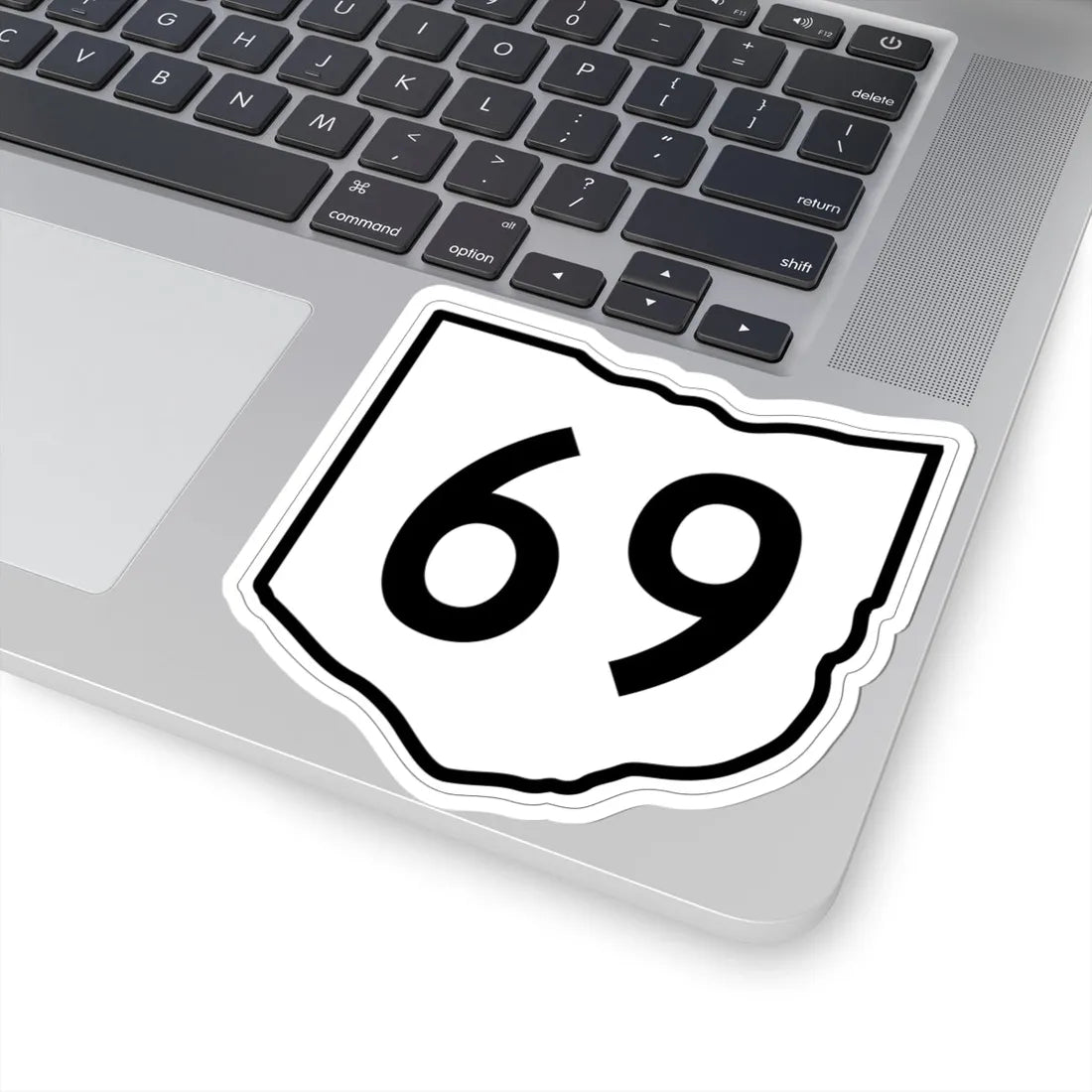 OH-69 1960 (Ohio) (Road Sign) STICKER Vinyl Kiss-Cut Decal - The Sticker Space