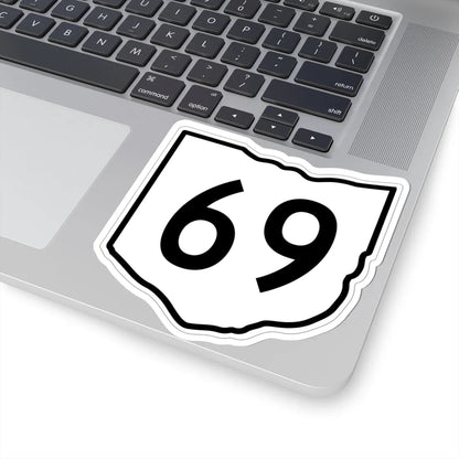 OH-69 1960 (Ohio) (Road Sign) STICKER Vinyl Kiss-Cut Decal - The Sticker Space