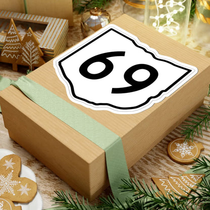 OH-69 1960 (Ohio) (Road Sign) STICKER Vinyl Kiss-Cut Decal - The Sticker Space