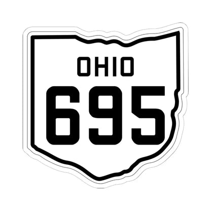 OH-695 1927 (Ohio) (Road Sign) STICKER Vinyl Kiss-Cut Decal 6 Inch White - The Sticker Space