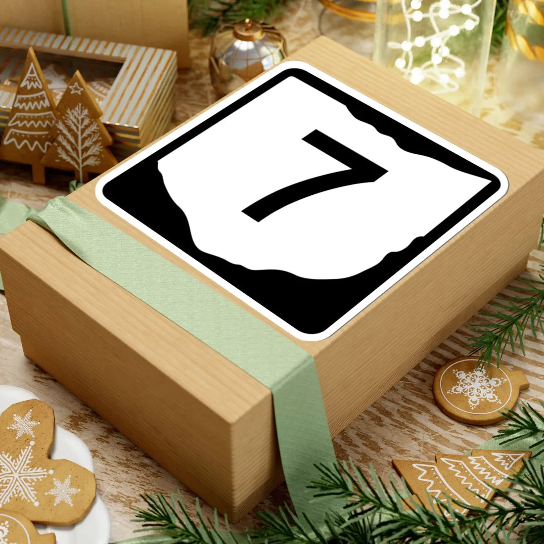 OH-7 (Ohio) (Road Sign) STICKER Vinyl Kiss-Cut Decal - The Sticker Space