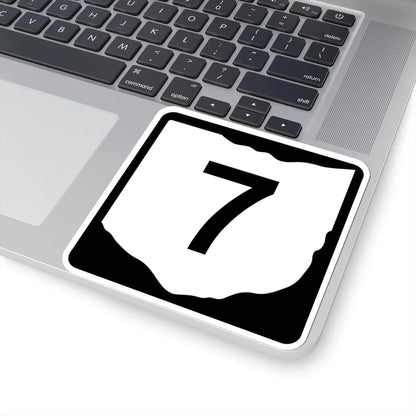OH-7 (Ohio) (Road Sign) STICKER Vinyl Kiss-Cut Decal - The Sticker Space