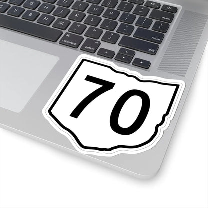 OH-70 1960 (Ohio) (Road Sign) STICKER Vinyl Kiss-Cut Decal - The Sticker Space