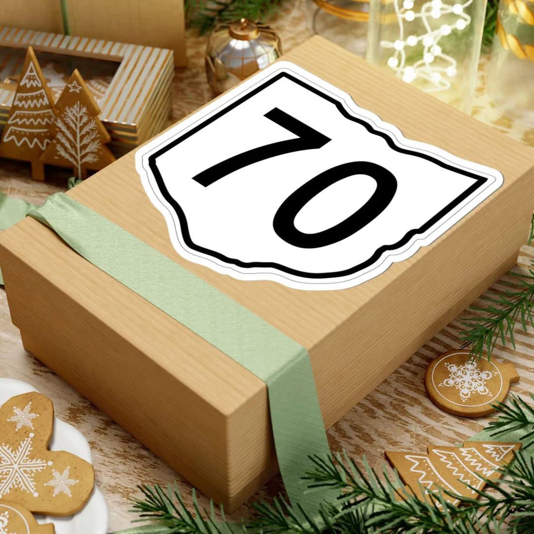 OH-70 1960 (Ohio) (Road Sign) STICKER Vinyl Kiss-Cut Decal - The Sticker Space