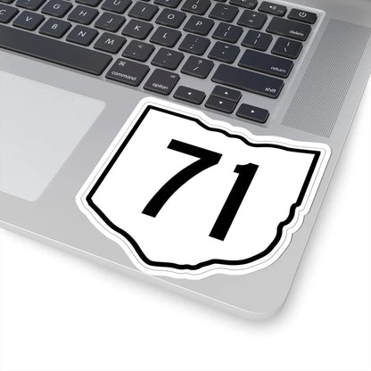 OH-71 1960 (Ohio) (Road Sign) STICKER Vinyl Kiss-Cut Decal - The Sticker Space