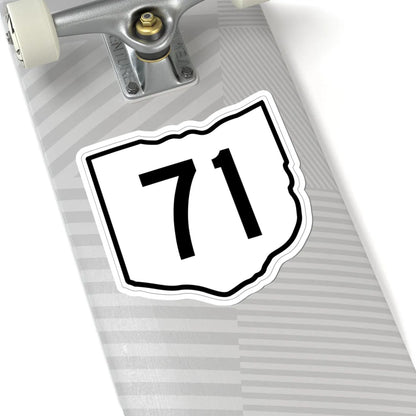 OH-71 1960 (Ohio) (Road Sign) STICKER Vinyl Kiss-Cut Decal - The Sticker Space