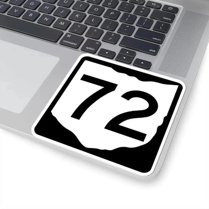 OH-72 (Ohio) (Road Sign) STICKER Vinyl Kiss-Cut Decal - The Sticker Space