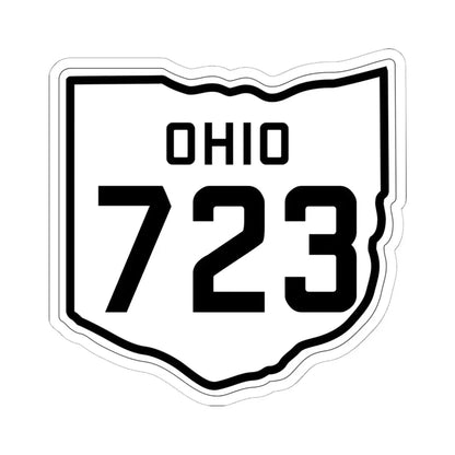 OH-723 1927 (Ohio) (Road Sign) STICKER Vinyl Kiss-Cut Decal 6 Inch White - The Sticker Space