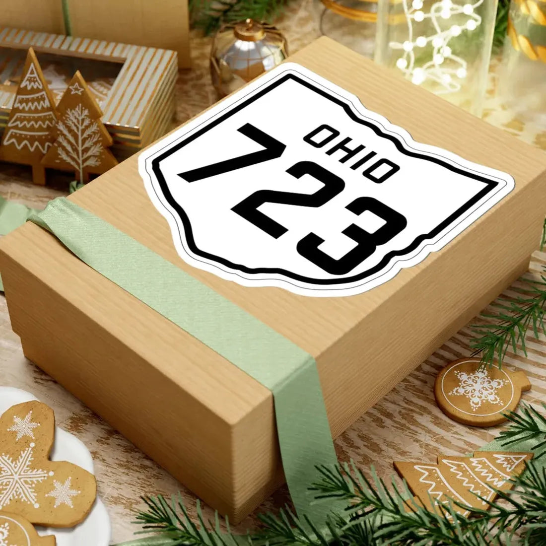 OH-723 1927 (Ohio) (Road Sign) STICKER Vinyl Kiss-Cut Decal - The Sticker Space