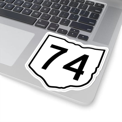 OH-74 1960 (Ohio) (Road Sign) STICKER Vinyl Kiss-Cut Decal - The Sticker Space