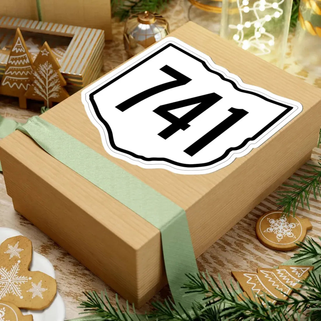 OH-741 1960 (Ohio) (Road Sign) STICKER Vinyl Kiss-Cut Decal - The Sticker Space