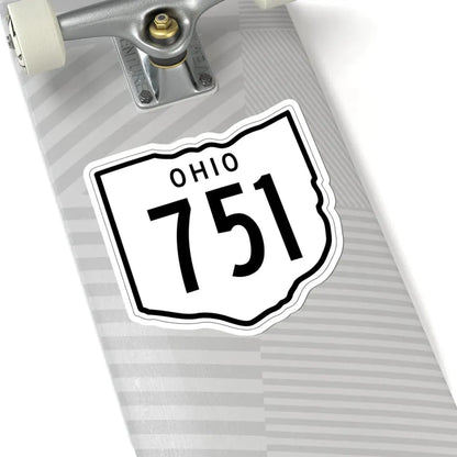 OH-751 1948 (Ohio) (Road Sign) STICKER Vinyl Kiss-Cut Decal - The Sticker Space