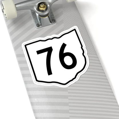 OH-76 1960 (Ohio) (Road Sign) STICKER Vinyl Kiss-Cut Decal - The Sticker Space