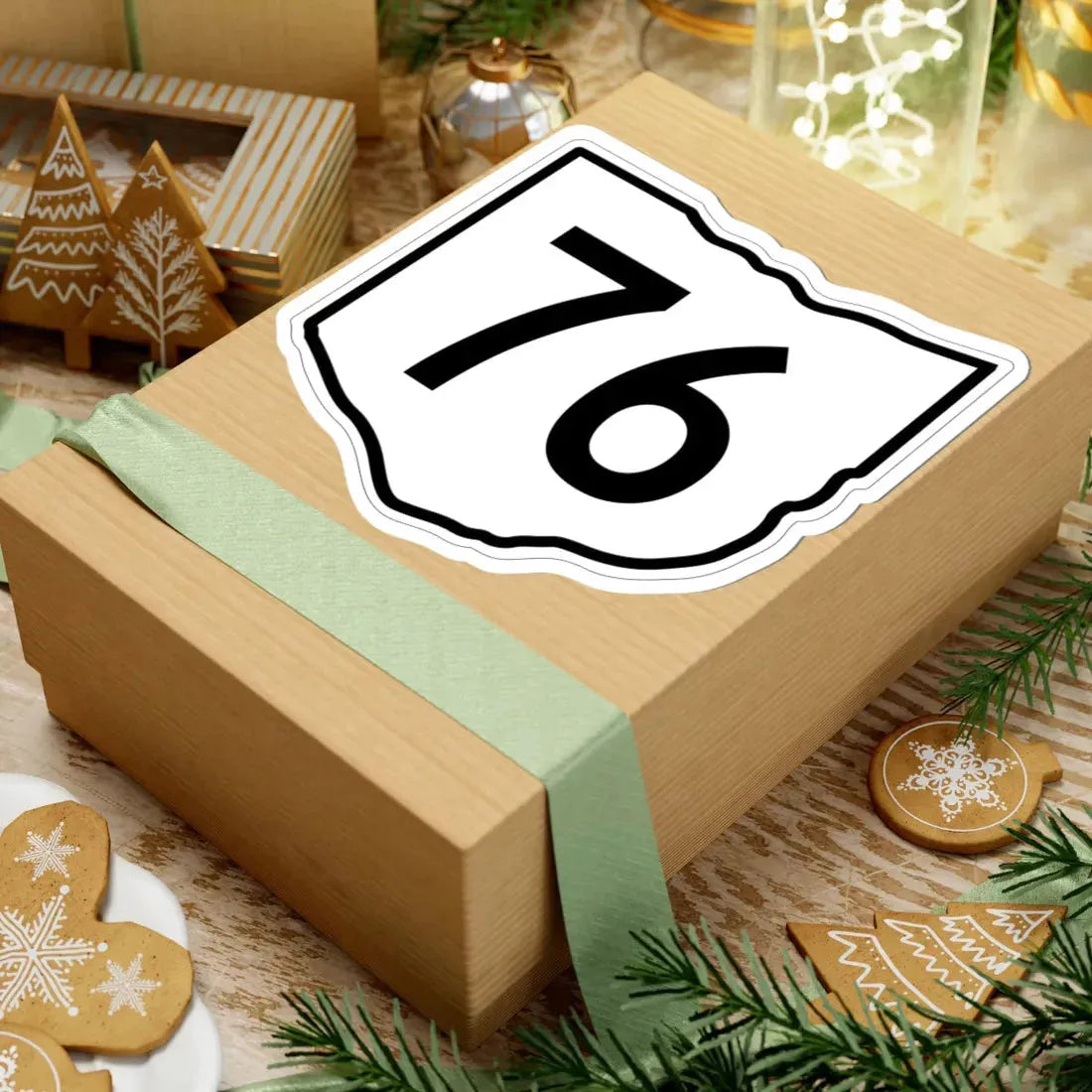 OH-76 1960 (Ohio) (Road Sign) STICKER Vinyl Kiss-Cut Decal - The Sticker Space