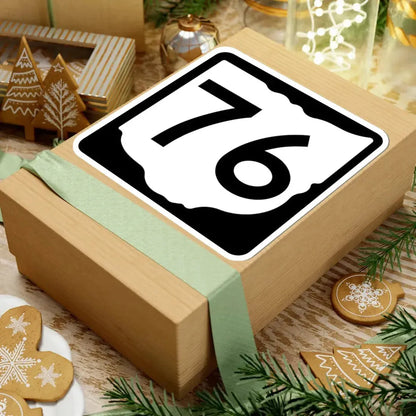 OH-76 (Ohio) (Road Sign) STICKER Vinyl Kiss-Cut Decal - The Sticker Space