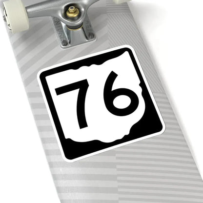OH-76 (Ohio) (Road Sign) STICKER Vinyl Kiss-Cut Decal - The Sticker Space