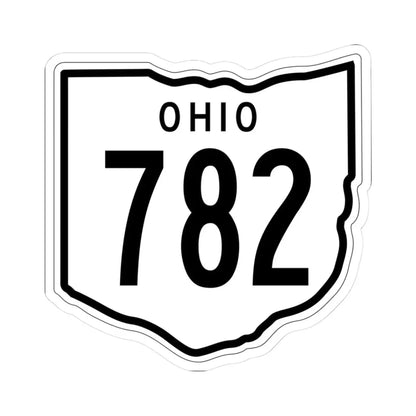 OH-782 1948 (Ohio) (Road Sign) STICKER Vinyl Kiss-Cut Decal 3 Inch White - The Sticker Space