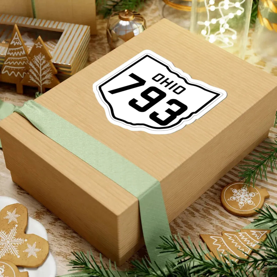 OH-793 1927 (Ohio) (Road Sign) STICKER Vinyl Kiss-Cut Decal - The Sticker Space
