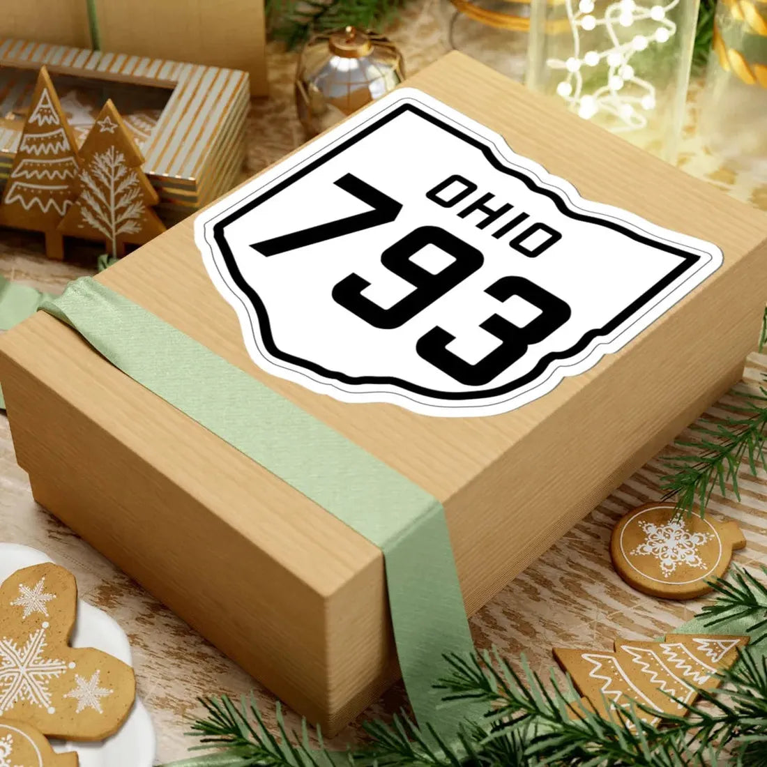 OH-793 1927 (Ohio) (Road Sign) STICKER Vinyl Kiss-Cut Decal - The Sticker Space