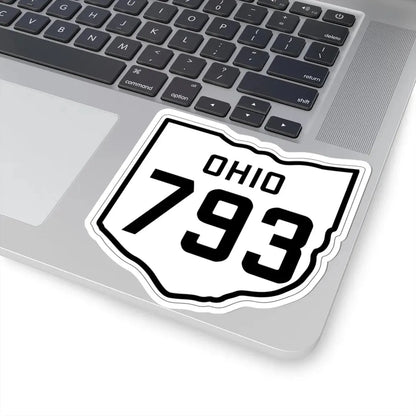 OH-793 1927 (Ohio) (Road Sign) STICKER Vinyl Kiss-Cut Decal - The Sticker Space