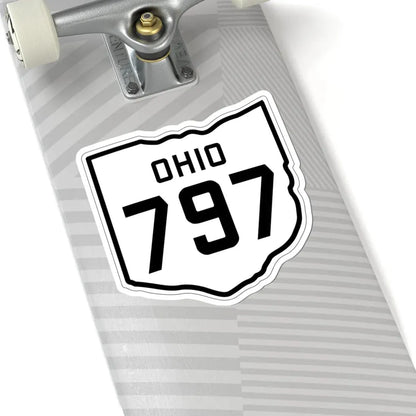 OH-797 1927 (Ohio) (Road Sign) STICKER Vinyl Kiss-Cut Decal - The Sticker Space