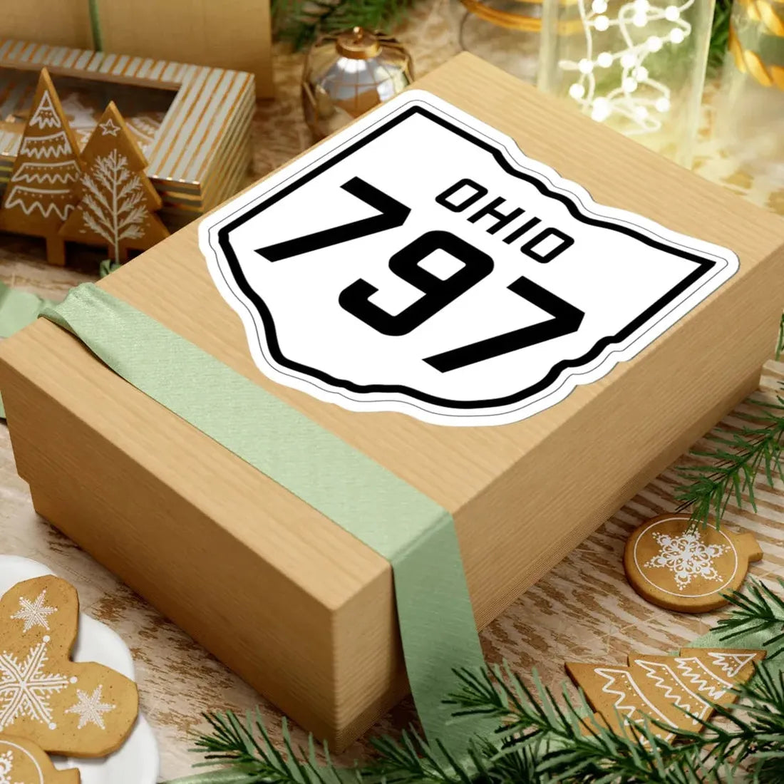 OH-797 1927 (Ohio) (Road Sign) STICKER Vinyl Kiss-Cut Decal - The Sticker Space