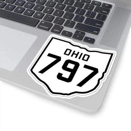 OH-797 1927 (Ohio) (Road Sign) STICKER Vinyl Kiss-Cut Decal - The Sticker Space