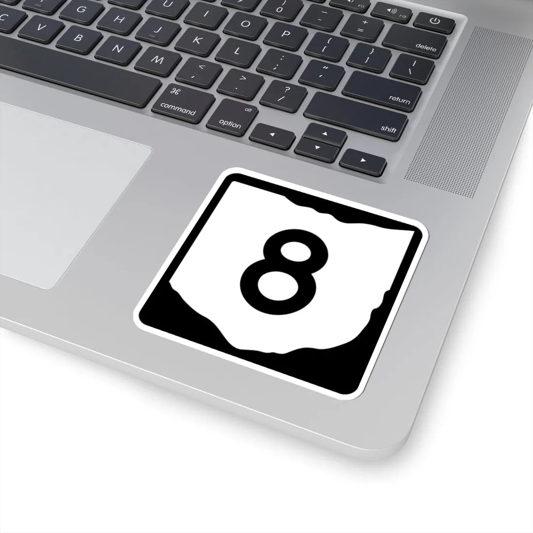OH-8 (Ohio) (Road Sign) STICKER Vinyl Kiss-Cut Decal - The Sticker Space