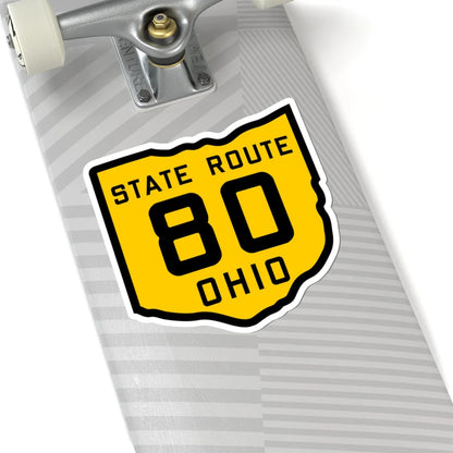 OH-80 1920 (Ohio) (Road Sign) STICKER Vinyl Kiss-Cut Decal - The Sticker Space