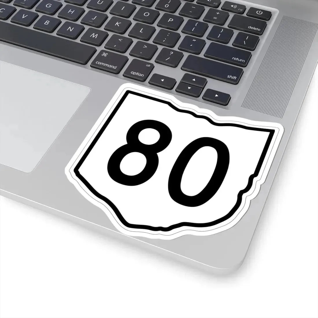 OH-80 1960 (Ohio) (Road Sign) STICKER Vinyl Kiss-Cut Decal - The Sticker Space