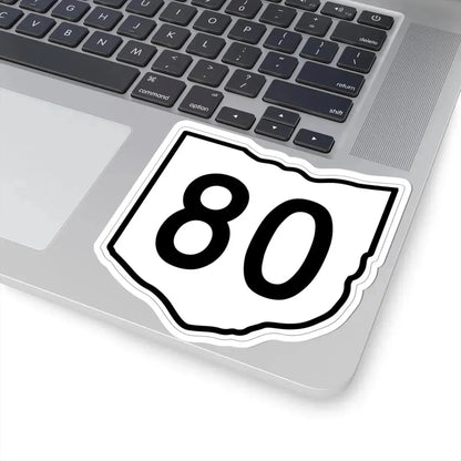 OH-80 1960 (Ohio) (Road Sign) STICKER Vinyl Kiss-Cut Decal - The Sticker Space