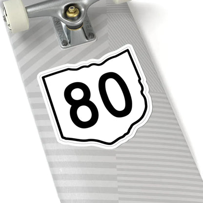 OH-80 1960 (Ohio) (Road Sign) STICKER Vinyl Kiss-Cut Decal - The Sticker Space