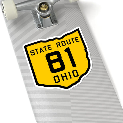 OH-81 1920 (Ohio) (Road Sign) STICKER Vinyl Kiss-Cut Decal - The Sticker Space