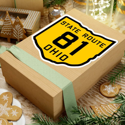 OH-81 1920 (Ohio) (Road Sign) STICKER Vinyl Kiss-Cut Decal - The Sticker Space
