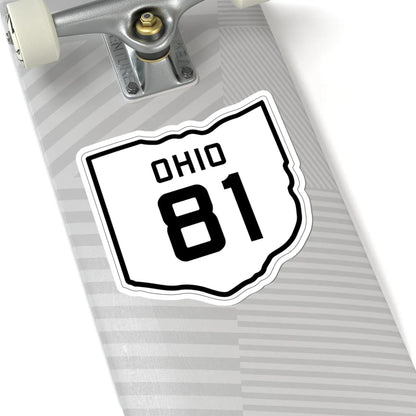 OH-81 1927 (Ohio) (Road Sign) STICKER Vinyl Kiss-Cut Decal - The Sticker Space