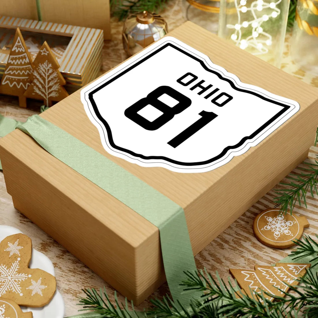 OH-81 1927 (Ohio) (Road Sign) STICKER Vinyl Kiss-Cut Decal - The Sticker Space
