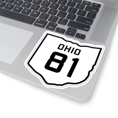 OH-81 1927 (Ohio) (Road Sign) STICKER Vinyl Kiss-Cut Decal - The Sticker Space