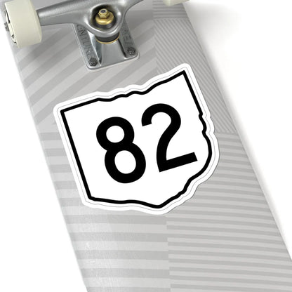 OH-82 1960 (Ohio) (Road Sign) STICKER Vinyl Kiss-Cut Decal - The Sticker Space