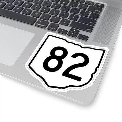 OH-82 1960 (Ohio) (Road Sign) STICKER Vinyl Kiss-Cut Decal - The Sticker Space