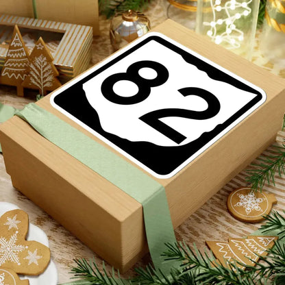 OH-82 (Ohio) (Road Sign) STICKER Vinyl Kiss-Cut Decal - The Sticker Space