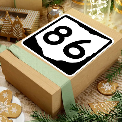 OH-86 (Ohio) (Road Sign) STICKER Vinyl Kiss-Cut Decal - The Sticker Space