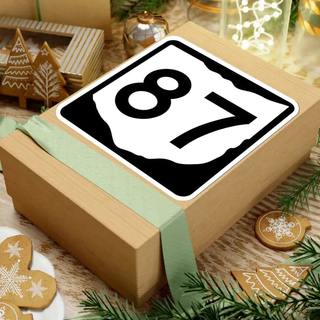 OH-87 (Ohio) (Road Sign) STICKER Vinyl Kiss-Cut Decal - The Sticker Space