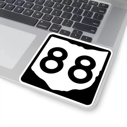 OH-88 (Ohio) (Road Sign) STICKER Vinyl Kiss-Cut Decal - The Sticker Space