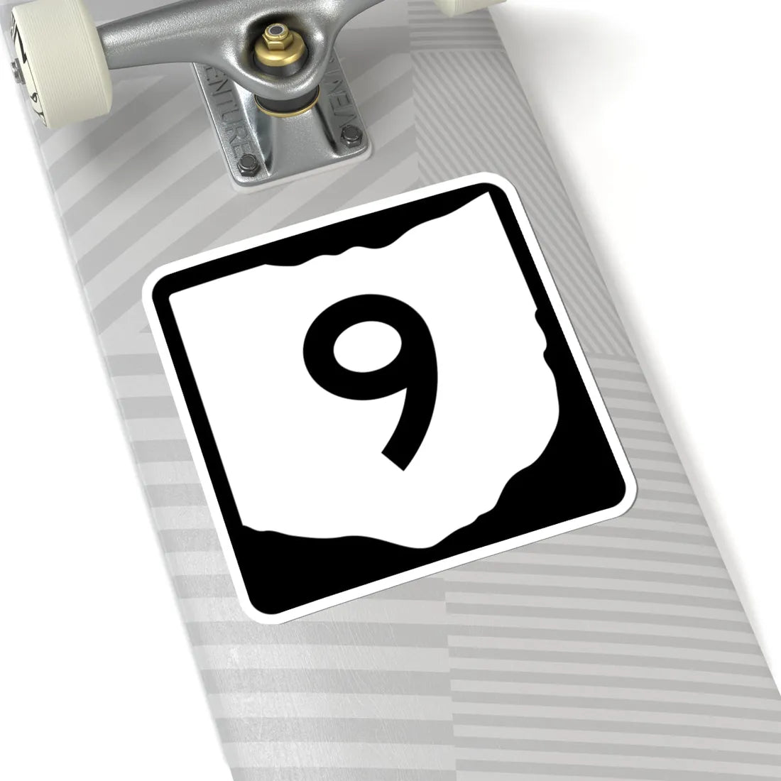 OH-9 (Ohio) (Road Sign) STICKER Vinyl Kiss-Cut Decal - The Sticker Space